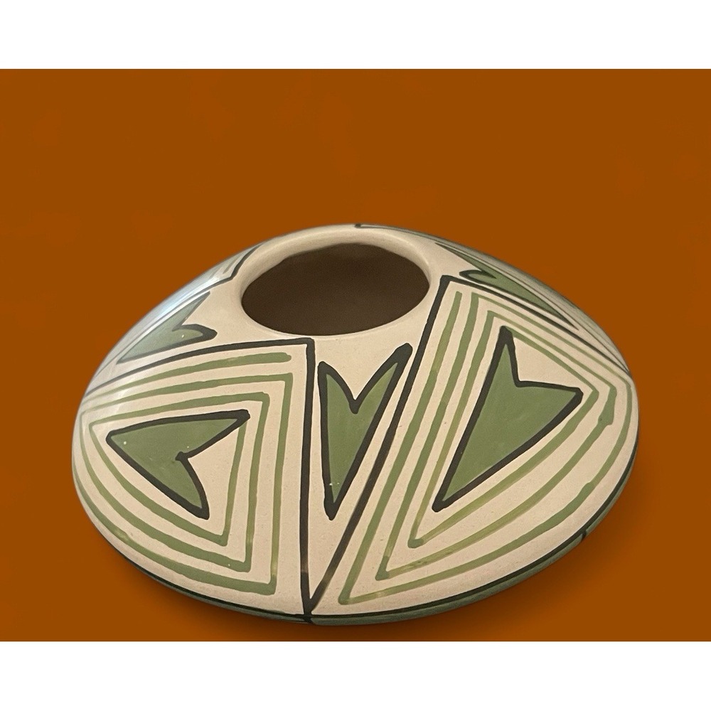 Mata Ortiz Pottery Seed Pot Abigail Marin Paquime Heart Mexican Folk Art Ceramic - Picture 5 of 8